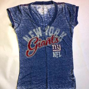 NY Giants Soft V-neck Tee